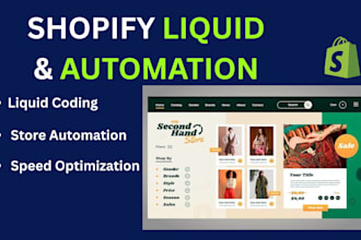 be your shopify liquid developer and automation expert
