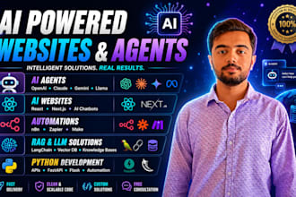 devlop ai powered websites and ai agents
