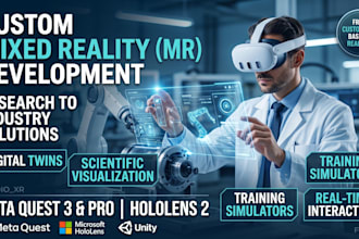 develop a meta quest mixed reality  app using unity