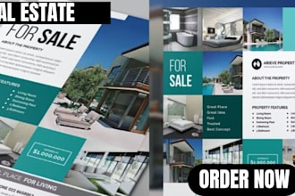 design professional real estate flyer property listing flyer and brochure