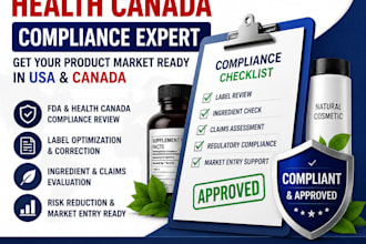 make your product compliant for USA fda and canada health canada market entry
