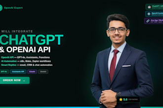 integrate chatgpt and openai API into your workflow and automation