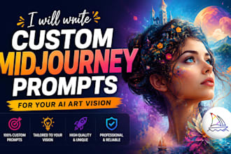 write custom midjourney prompts for your ai art