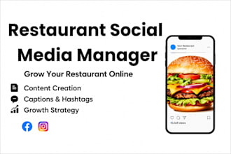 be your restaurant and cafe social media manager
