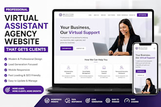 build virtual assistant agency website that gets clients