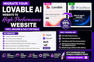 migrate lovable ai website to wordpress, clone or convert lovable ai website