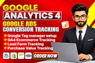 setup google ads conversion tracking, analytics 4, ga4 ecommerce tracking