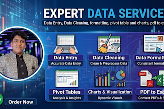 clean, merge, format, split excel data, pdf to excel