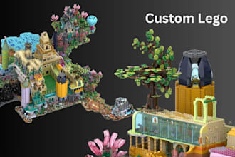 design custom lego moc lego set lego building with part list and pdf instruction