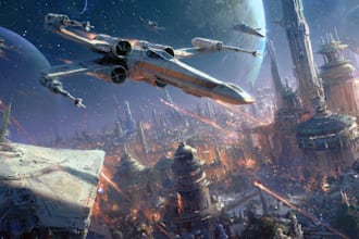 create star wars and sci fi illustration