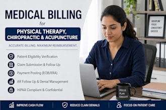 provide medical billing for physical therapy, acupuncture, and chiropractice