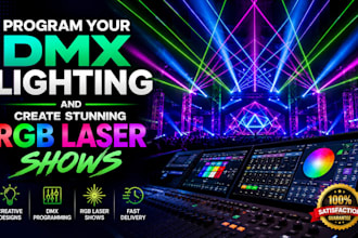 program your dmx lighting and create stunning rgb laser shows