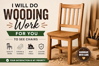 show you how make chairs wood work