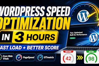 do wordpress speed optimization in just 3 hours and increase page speed