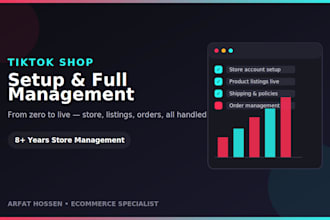 setup and manage your tiktok shop store completely