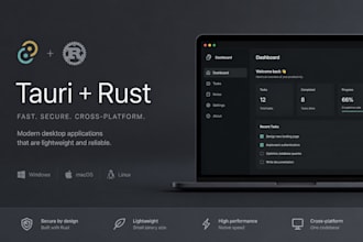 develop desktop apps using tauri and rust