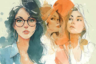 do a watercolor illustration