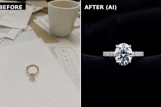 create luxury ai jewelry photography