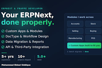 develop custom apps and modules in erpnext frappe framework