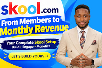 skool online community skool credit repair skool community setup paid skool site
