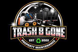 design a modern junk removal logo