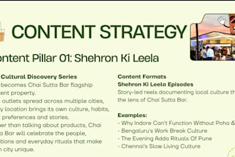 create a social media growth strategy with content planning