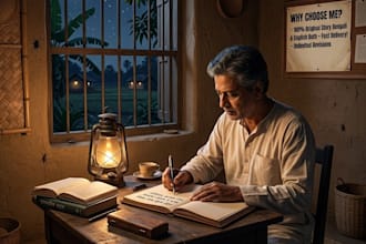 write creative short story in bengali and english