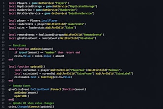 write lua script, roblox scripting bug fix develop lua system for game roblox ui