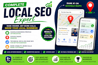 do complete local SEO, gmb optimization and google maps