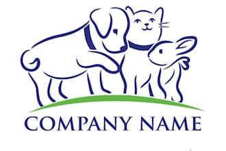 create modern dog, pet and animal logo