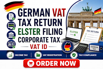 do german vat, tax return, elster filing, corporate tax, vat id