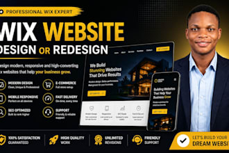 design a modern wix website or redesign your wix website with SEO