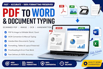 convert scanned PDF, image, and ocr documents into editable word