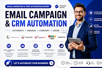 setup sharpspring moosend email campaign engagebay zoho crm pipedrive automation
