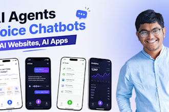 do ai website, mobile app, chatbot app development ai agent