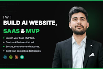 build an ai website, saas web application or mvp