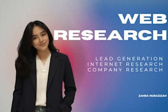 do web research, market research and competitor analysis