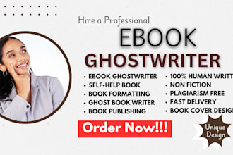 ghostwrite self help book kdp ebook writer book editor ghostwriter book writer