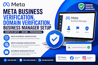 do meta business verification, domain verification, business manager setup