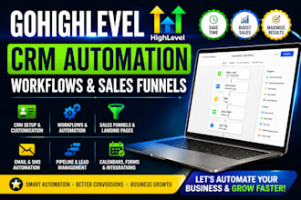do gohighlevel CRM automation, CRM workflows and sales funnel