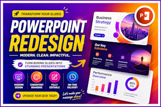 redesign your powerpoint slides into a modern presentation