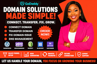 connect domain, do domain transfer, redirect domain,  fix domain