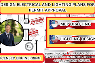 design electrical and lighting plans for permit approval