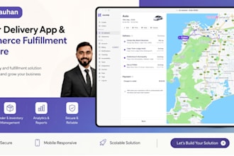 build a courier delivery app and an ecommerce fulfillment software website