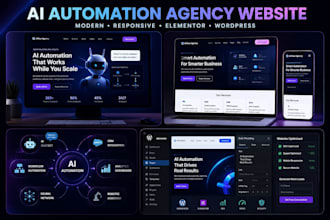 design ai automation agency wordpress website