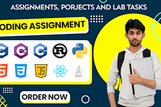 do c, cpp, java,js, python coding assignments and projects