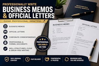 profesionally write business memos and official letters