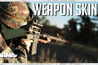 create arma skins , weapon, assets server and mods