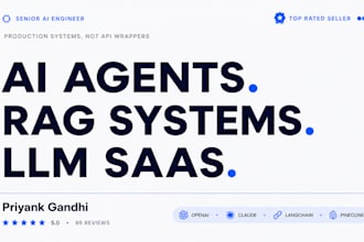 build production ready ai agents, rag systems and llm saas apps