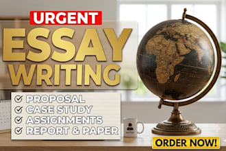 do assignment, case study and urgent essay writing